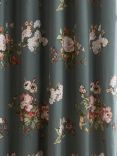Laura Ashley Rosemore Pair Blackout Lined Eyelet Curtains, Fern