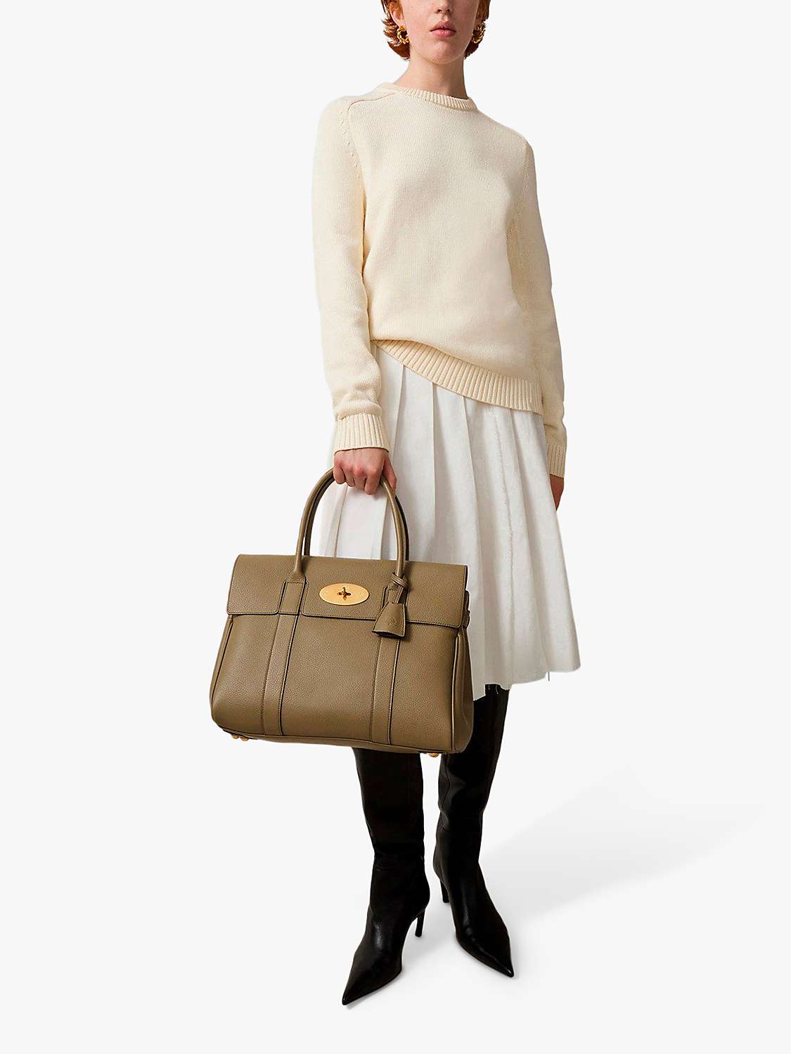 Buy Mulberry Bayswater Classic Grain Leather Handbag Online at johnlewis.com