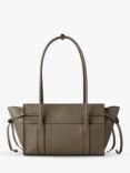 Mulberry Small Soft Bayswater Heavy Grain Leather Shoulder Bag, Linen Green