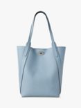 Mulberry North South Bayswater Heavy Grain Tote Bag, Poplin Blue