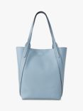 Mulberry North South Bayswater Heavy Grain Tote Bag, Poplin Blue