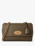 Mulberry Medium Lily Micro Classic Grain Leather Shoulder Bag, Linen Green