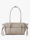 Mulberry Small Soft Bayswater Heavy Grain Leather Shoulder Bag, Chalk