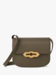 Mulberry Pimlico Lux Calf Leather Satchel, Linen Green