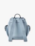 Mulberry Mini Heritage Small Classic Grain Leather Backpack, Poplin Blue