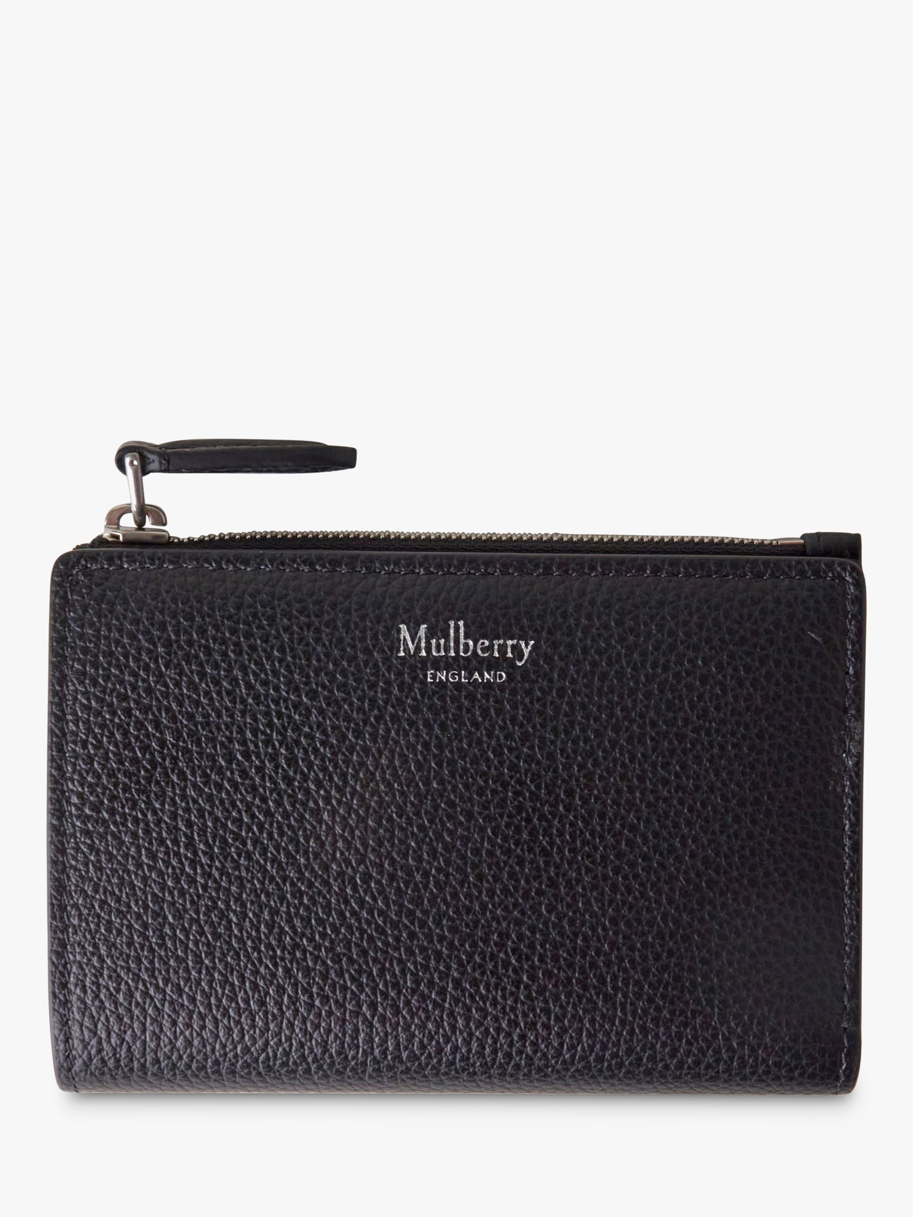 Buy Mulberry Continental Bifold Wallet, Black Online at johnlewis.com