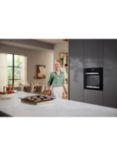 Miele H2455B Built-In Electric Single Oven, Black