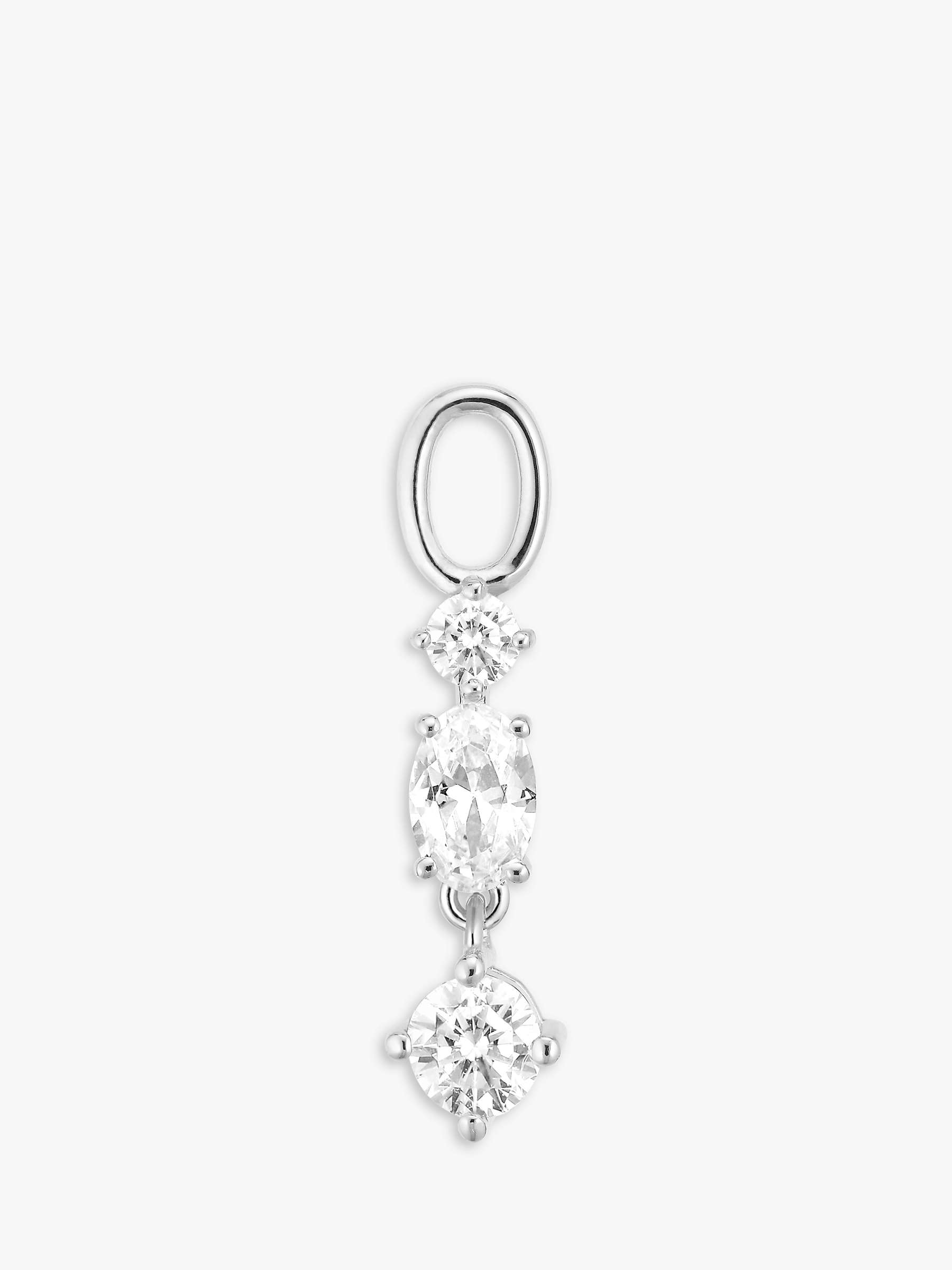 Buy Sif Jakobs Jewellery Sterling Silver Cubic Zirconia Earring Charm, Silver Online at johnlewis.com