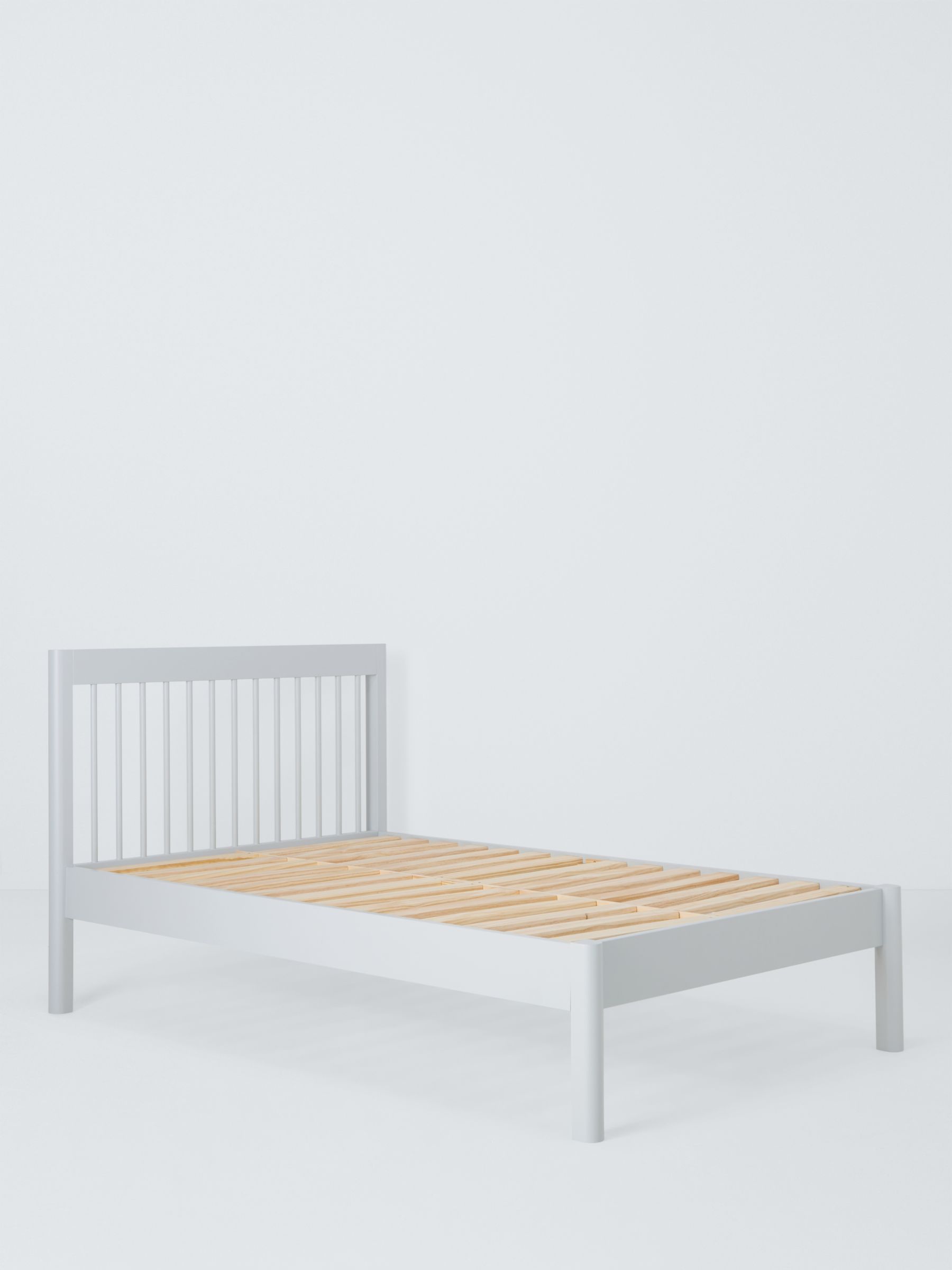 John Lewis Spindle Bed Frame, Single, Grey, Seconds
