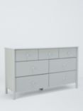 John Lewis Spindle 7 Drawer Chest, Grey, Seconds