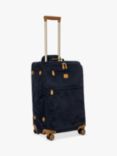 Bric's Life 71cm 4-Wheel Faux Suede Trolley Suitcase, Navy