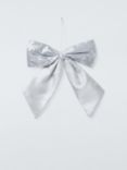 John Lewis Sequin Bow, Silver