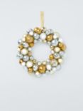 John Lewis Bauble Wreath, Gold/Silver, Dia.40cm