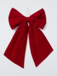 John Lewis Giant Velvet Bow, Red