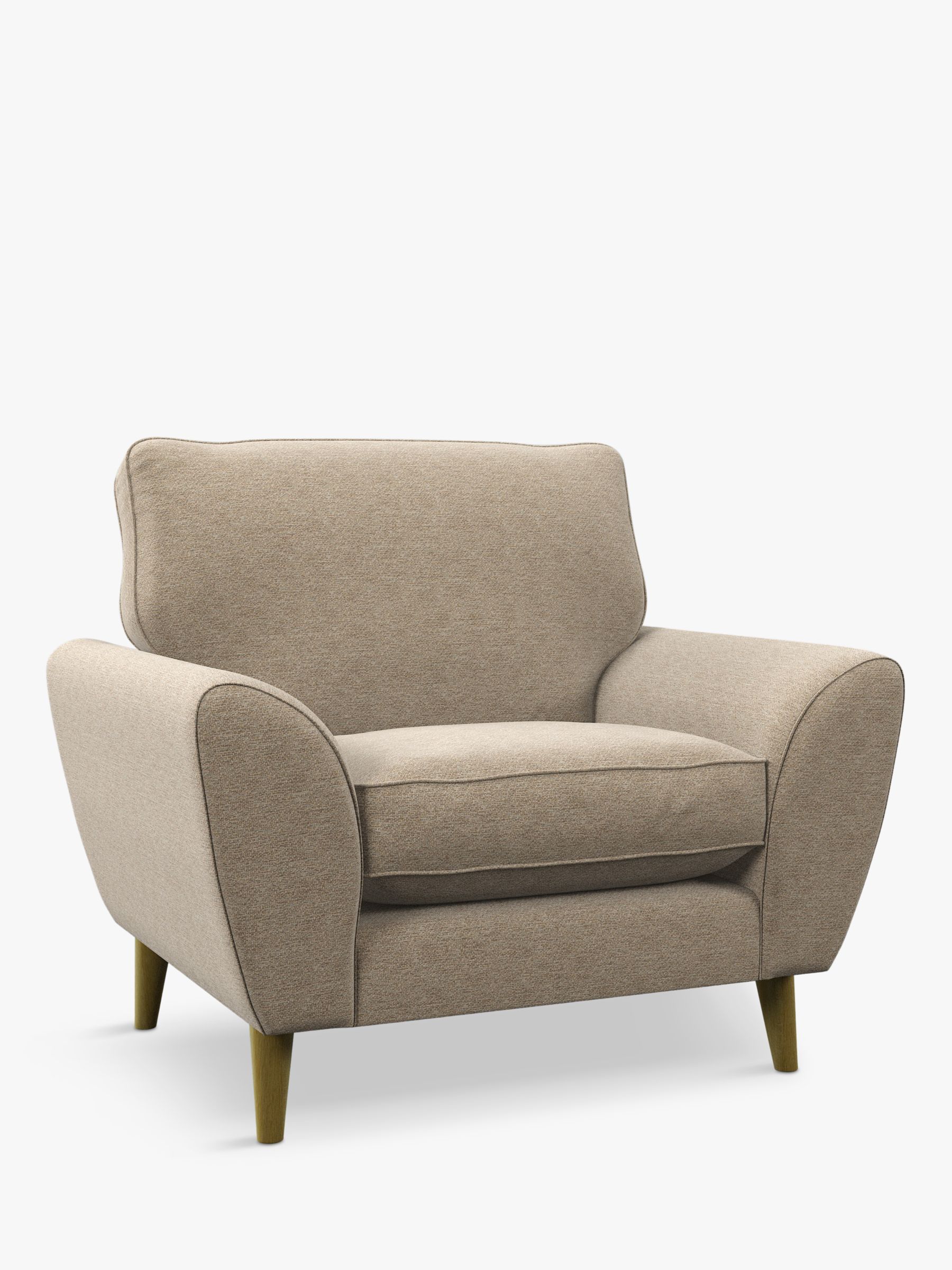 AMBLESIDE Range, John Lewis Ambleside Armchair, Light Leg, Textured Weave Natural