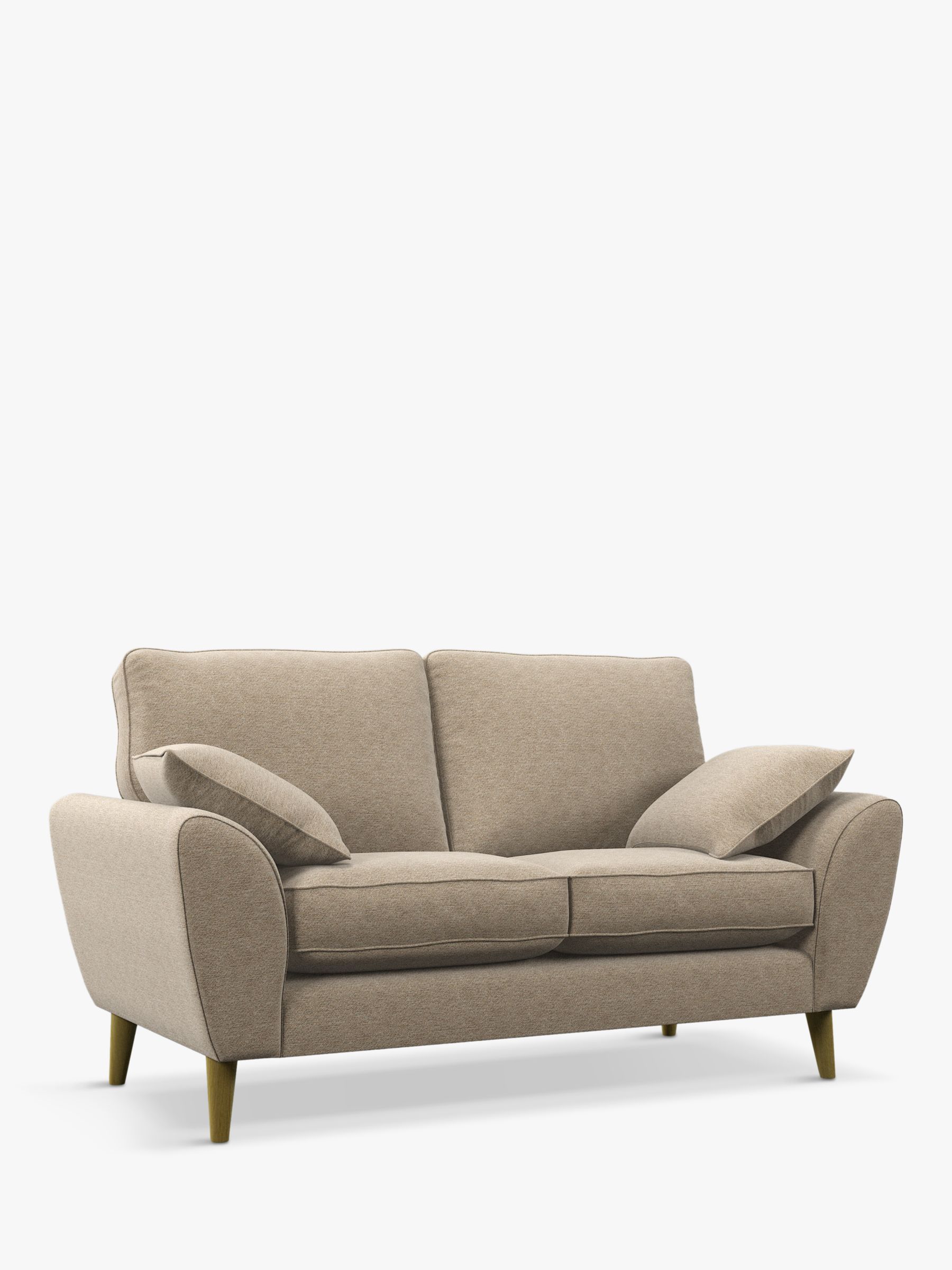 AMBLESIDE Range, John Lewis Ambleside Small 2 Seater Sofa, Light Leg, Textured Weave Natural