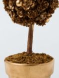 John Lewis Pinecone Tree Christmas Decoration, Gold