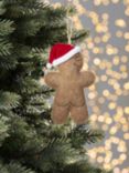 John Lewis Sugar & Spice Cheeky Gingerbread Man Felt Tree Decoration