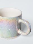 John Lewis Iridescent Stoneware Mug, 400ml, Pearl/Multi