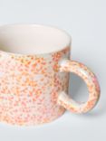 John Lewis Iridescent Stoneware Mug, 400ml, Orange/Multi