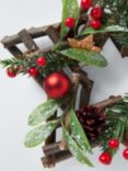 John Lewis Stick Star Wreath, Dia.24cm