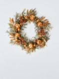 John Lewis Gold Apple Wreath, Dia.50cm