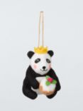 John Lewis Sugar & Spice Panda with Pudding Felt Tree Decoration