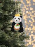 John Lewis Sugar & Spice Panda with Pudding Felt Tree Decoration