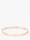 Merci Maman Personalised Flat Bangle, Rose Gold