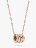 Merci Maman Personalised Unity Name Triple Pendant Necklace, Rose Gold