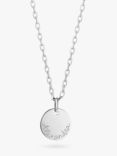 Merci Maman Personalised Name Disc Charm Necklace