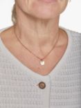Merci Maman Personalised Mini Crystal Alphabet Pendant Necklace, Gold