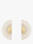 Georg Jensen Daisy Half Floral Stud Earrings, Gold