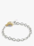 Coach Heart Padlock Chain Bracelet, Multi