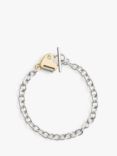 Coach Heart Padlock Chain Bracelet, Multi