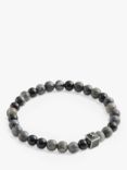 Coach Jasper and Onyx Beaded Bracelet, Black/Multi