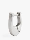 Coach Signature Sculpted C Huggie Hoop Earring, Silver