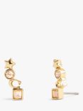 Coach Mixed Charm Crawler Earrings, Gold