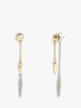 Coach Pavé Linear Chain Earrings, Multi