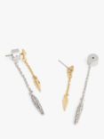 Coach Pavé Linear Chain Earrings, Multi