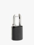 Coach Onyx Padlock Huggie Hoop Earring, Black