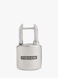 Coach Onyx Padlock Huggie Hoop Earring, Black