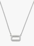 AllSaints Hexagon Pendant Necklace