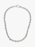 AllSaints Unisex Chunky Chain Necklace, Warm Silver