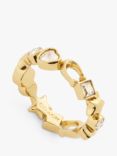 Coach Mixed Shape Band Ring, Gold