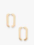 AllSaints Hexagon Jacket Earrings, Warm Brass