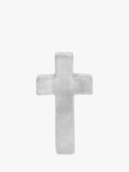 AllSaints Unisex Cross Single Earring, Warm Silver