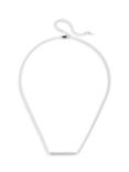 Lauren Ralph Lauren Sterling Silver Logo Bar Chain Necklace, Silver