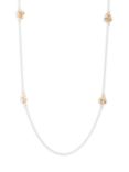 Lauren Ralph Lauren Knot Station Necklace, Silver/Gold