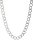 Lauren Ralph Lauren Pavé Link Chain Collar Necklace, Rhodium/Clear